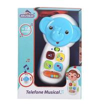 Brinquedo Telefone Celular Infantil Musical /Luz/Som Elefante - Adijomar Brinquedos