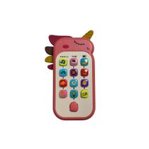 Brinquedo Telefone Musical Infantil Unicórnio Som e Luz Kbum