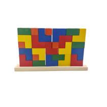 Brinquedo Tetris Vertical Blocos de Encaixe Formas Pedagógico Educativo