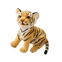 Brinquedo tigre de ano novo acompanhar acessórios baby room decoração eco-friendly PP Algodão Tradicional Zodíaco - Amarelo - 23CM