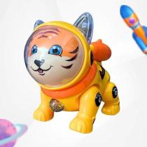 Brinquedo Tigre Divertido Solta Fumaça Com Luz E Som.(Amarelo)