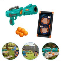 Brinquedo Tiro ao Alvo Infantil Zoop Toys com Pistola Air Ball e Alvo