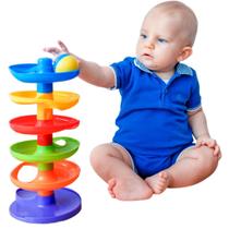 Brinquedo Torre De Bolinha Bebê Coordenação Motora - Paki Toys