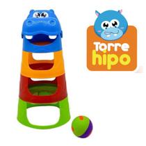Brinquedo Torre Hipopótamo Infantil Bebê Educativo Didático
