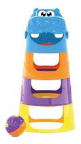Brinquedo Torre Hipopótamo Infantil Educativo Didático
