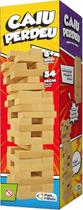 Brinquedo Torre Madeira Cai Cai Caiu Perdeu 54 pçs Equilibrio Blocos Estrategia Habilidade Educativo