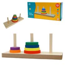 Brinquedo Torre Montessori Pedagógico Monta Madeira Educatvo Brinquedo Torre Montessori Pedagógico Monta Madeira Educatvo