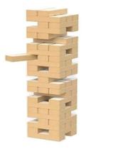 Brinquedo Torre Torre 36 Pç Equilíbrio Em Madeira Big Boy