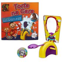 Brinquedo Torta Na Cara Brincadeira Família Jogo - Amarelo