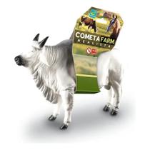 Brinquedo Touro Branco Realista Cometa Farm R173 Brinquedo Touro Branco Realista Cometa Farm R173