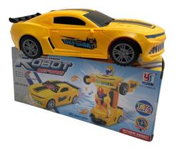 Brinquedo Transformers Carro Camaro Amarelo Bumblebee
