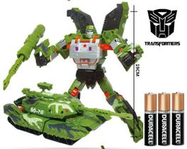 Brinquedo Transformers Carro Robo Com Som Luz -Duracell