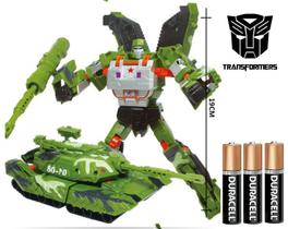 Brinquedo Transformers Carro Robo Com Som Luz