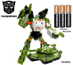 Brinquedo Transformers Carro Vira Robo Com Som E Luz Tanque Brinquedo Transformers Carro Vira Robo Com Som E Luz Tanque