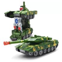 Brinquedo Transformers Tanque Vira Robo Com Som E Luz !!
