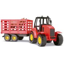 Brinquedo Trator Agromak Haras Silmar Ref.6850 - Vermelho