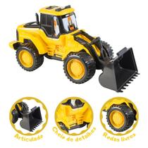 Brinquedo Trator Amarelo Divertido Para Meninos Bs Toys