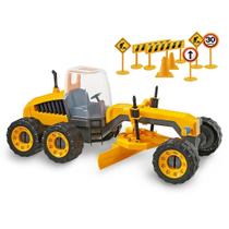 Brinquedo Trator Articulável Motoniveladora Construction Machine 115 Plainer