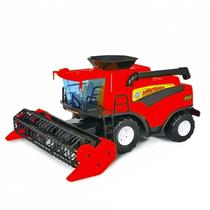 Brinquedo Trator Colheitadeira Vermelho Fazendeiro - Poliplac