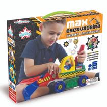 Brinquedo Trator Max Escavadeira Big Star +5 anos Com Ferramentas Para Montar E Desmontar
