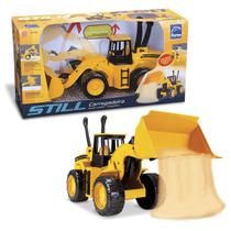 Brinquedo Trator Still Carregadeira Amarela Roma Brinquedos Brinquedo Trator Still Carregadeira Amarela Roma Brinquedos