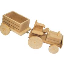 Brinquedo Tratorzinho trator de madeira fazendinha Brinquedo Tratorzinho trator de madeira fazendinha
