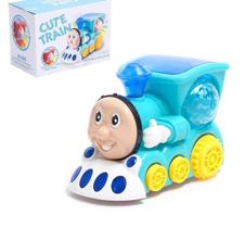 Brinquedo Trem Azul Thomas Trenzinho Infantil Luz Som Bate Volta