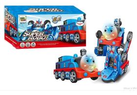 Brinquedo Trem Thomas Transforme Vira Robô Infantil Luz Som Bate Volta. - Toy King