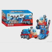 Brinquedo Trem Thomas Transforme Vira Robô Infantil Luz Som Bate Volta. - Toy King