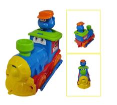 Brinquedo Trenzinho Trem Locomotiva Boneco Teddy Infantil