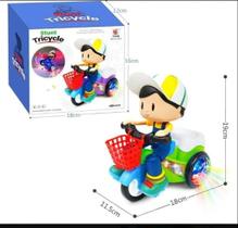 Brinquedo Triciclo Bate E Volta Empina Gira 360 Com Sons Luz Brinquedo Triciclo Bate E Volta Empina Gira 360 Com Sons Luz