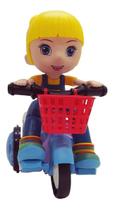 Brinquedo Triciclo Divertido Bate Volta Empina Gira 360 Sons E Luz(Menina) - DM TOYS