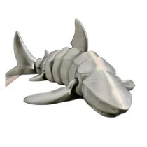 Brinquedo Tubarão Articulado 20cm Shark Jaws Bruce Flexível Antiestresse