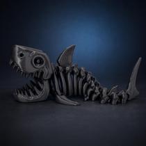 Brinquedo Tubarão Esqueleto Articulado Fidget Toy Baby Shark Criativo