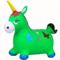 Brinquedo Upa Upa Unicórnio Verde Pula Pula Musical de Borracha C/ Som e Luz - Castela Brinquedo Upa Upa Unicórnio Verde Pula Pula Musical de Borracha C/ Som e Luz - Castela