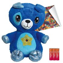 Brinquedo Urso Pelúcia Projetor Estrelas Presente Urso Azul Brinquedo Urso Pelúcia Projetor Estrelas Presente Urso Azul