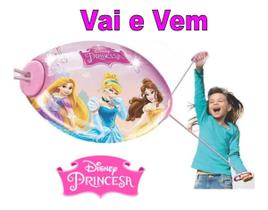 Brinquedo Vai E Vem Puxa Puxa Dupla Princesa Disney Original