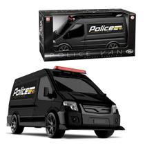 Brinquedo Van Police Miniatura Preto - Omg Kids