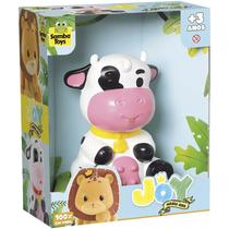 Brinquedo Vaquinha Joy Em Vinil Macio Safari Samba Toys