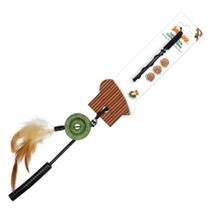 Brinquedo Vara Roda Catnip com Pena - Jambo