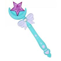 Brinquedo Varinha Mágica Luz Som Princesa AZUL - ISSAM Brinquedo Varinha Mágica Luz Som Princesa AZUL - ISSAM