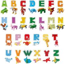 Brinquedo VEAIS Alphabots Transformers Alphabet Animal para crianças de 4 a 6 anos