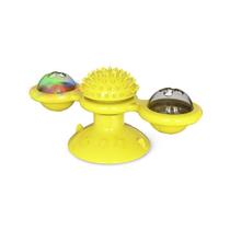 Brinquedo ventosa com led para gatos com catnip