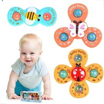 Brinquedo Ventosa Giratório Spin Pop Spinner Rotativo 3pcs