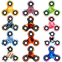 Brinquedo vermelho para alívio do estresse e ansiedade, pacote com 12 unidades, Fidget Spinner SCIONE
