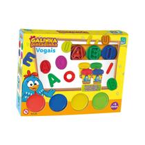 Brinquedo Vogais Galinha Pintadinha Super Toys com Massinhas 615
