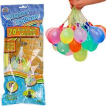Brinquedo Water Balloon Jogo com 70 Bexigas Balão de Água Braskit