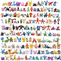 Brinquedo Wokex - 144 Peças com Miniaturas Pokémon - Kit de Brinquedo e Escritório