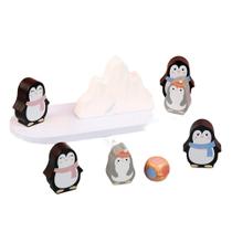 Brinquedo Wooden Penguin Balance para crianças Stacki