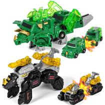 Brinquedo Yivsen Dinossauro Transformável Magnético 2 em 1